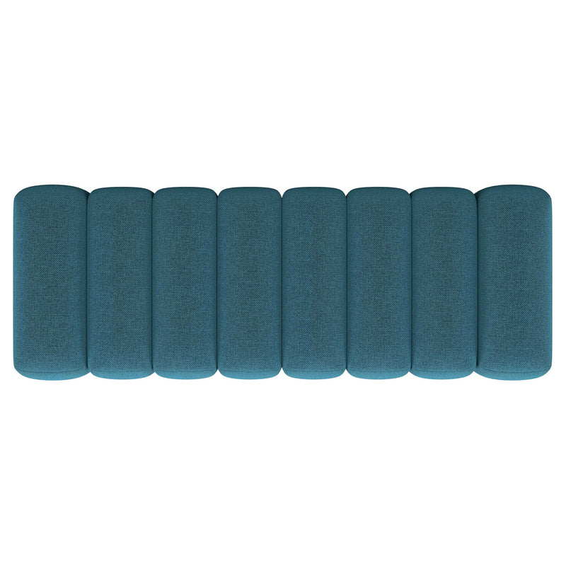 Summer Fabric Upholstered Tufted Accent Bench Charcoal