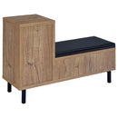 Teller 1-door Entryway Shoe Storage Bench Natural Oak