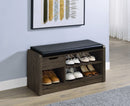 Arrington Storage Bench Black