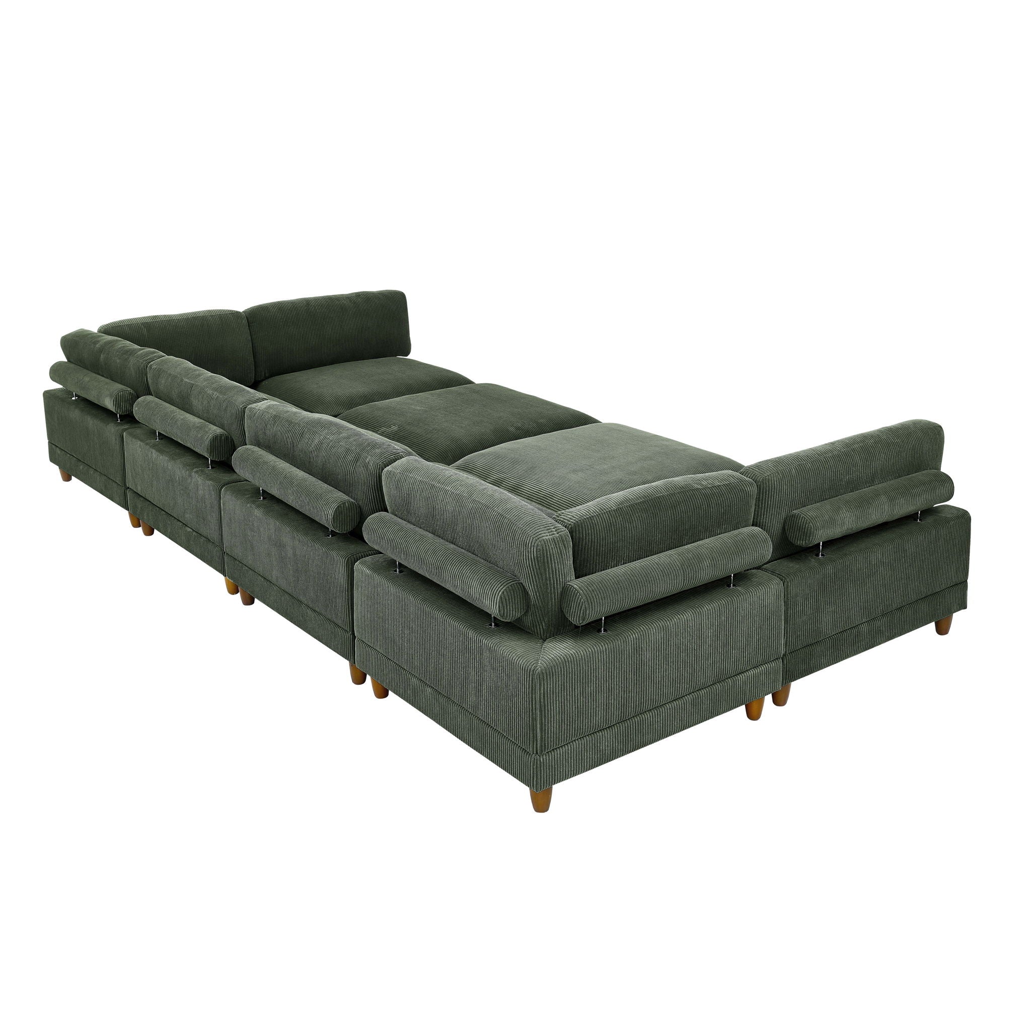 Modern Modular Sectional With Adjustable Back Support