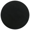 Dianella Round Pedestal Base Accent Side Table Black Stain