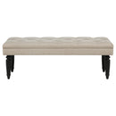 Marsha 52-inch Upholstered Entryway Accent Bench Latte