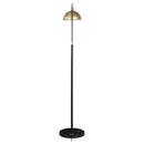 Gloria 74-inch Arched Dome Shade Metal Floor Lamp Black