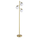 Sena 66-inch Spherical Bulb Tree Metal Floor Lamp Gold