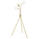 Miley 66-inch Spherical Bulb Tripod Tree Floor Lamp Gold