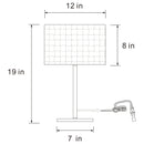 Ramiro 66-inch Drum Shade Metal Bedside Table Lamp Gold