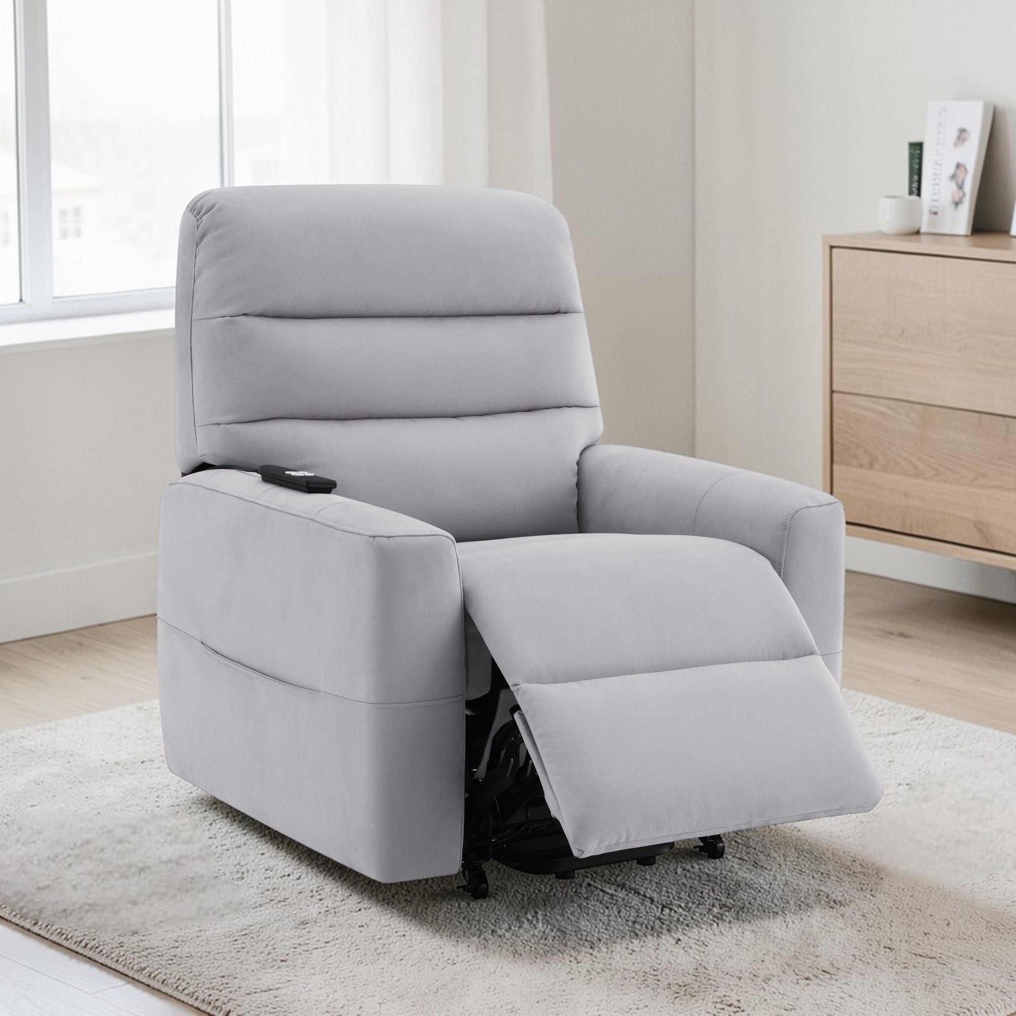 Freddie - Power Motion Recliner With Lift - Gray