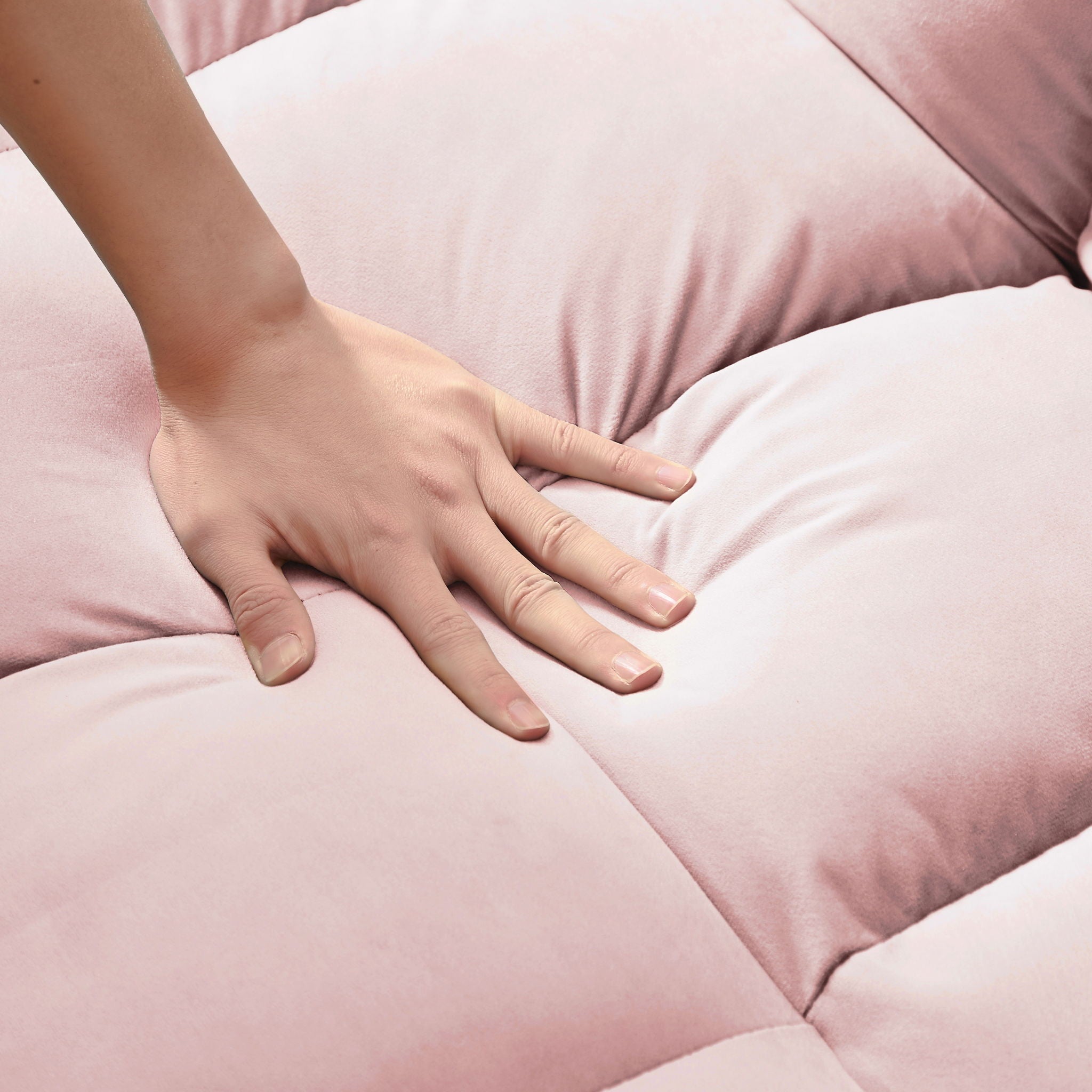 Modern Convertible Loveseat Futon Sofa With Pullout Bed, Reclining Backrest