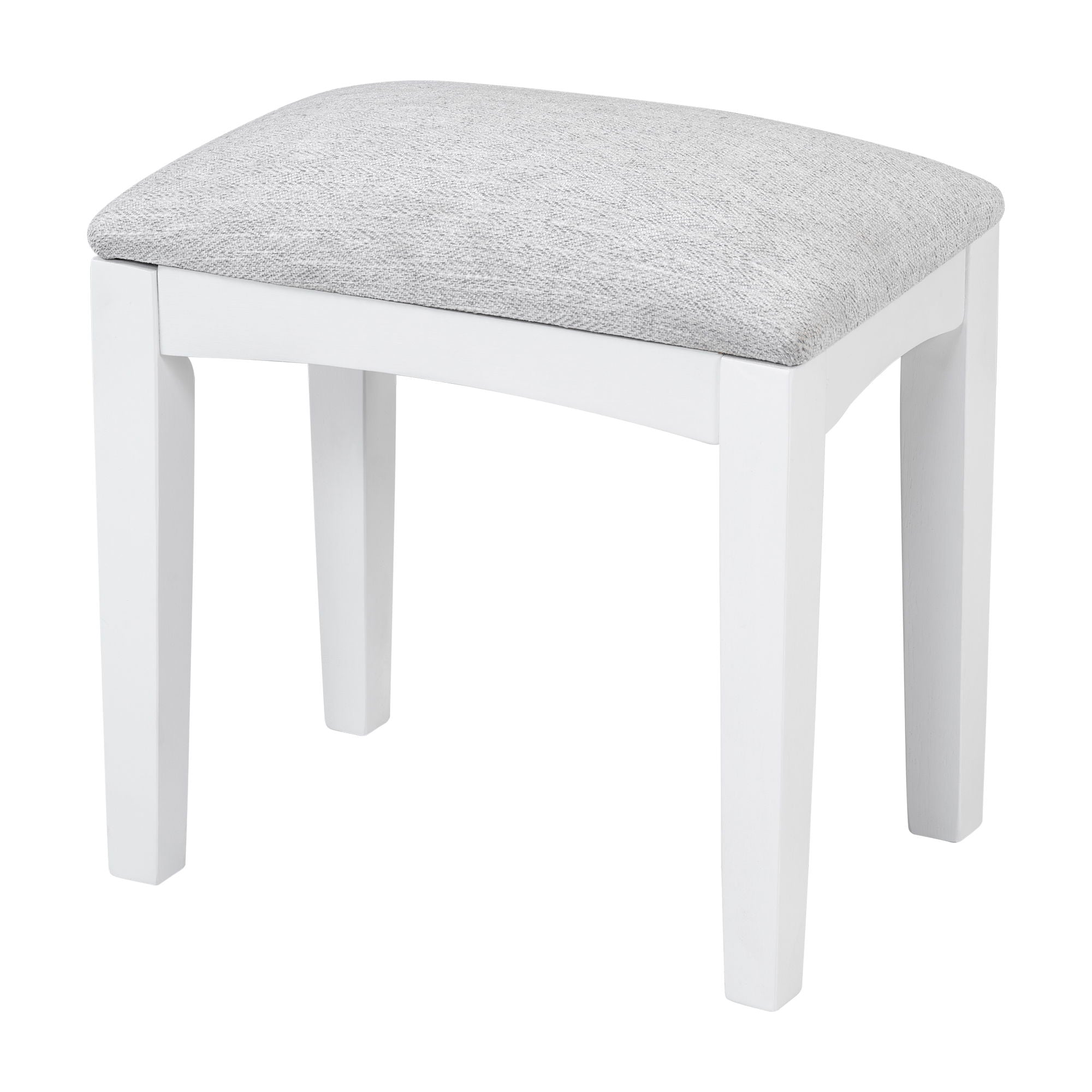 Elegant Makeup Vanity Desk With Adjustable Mirror And Storage And Construction - White