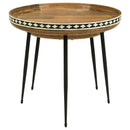Ollie  Solid Wood Bone Inlay Nesting Table Natural