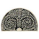 Zakiya  Demilune Nesting Table Set Black and White