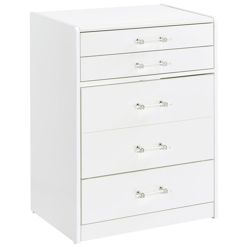 Danbury 3-drawer Makeup Vanity & Stool Set Black High Gloss