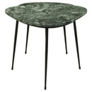 Tobias  Triangular Marble Top Nesting Table Green