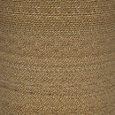 Halden Round Woven Seagrass Accent Side Table Light Brown