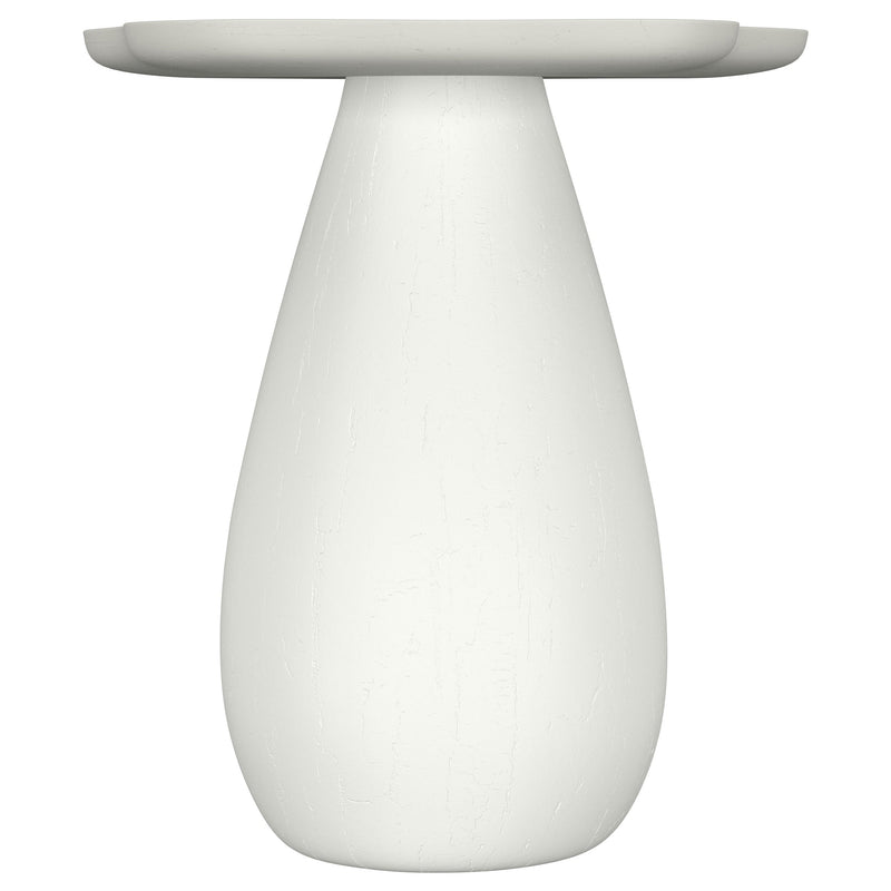 Perth 17-inch Side Table with Cloud-Shaped Top Off White