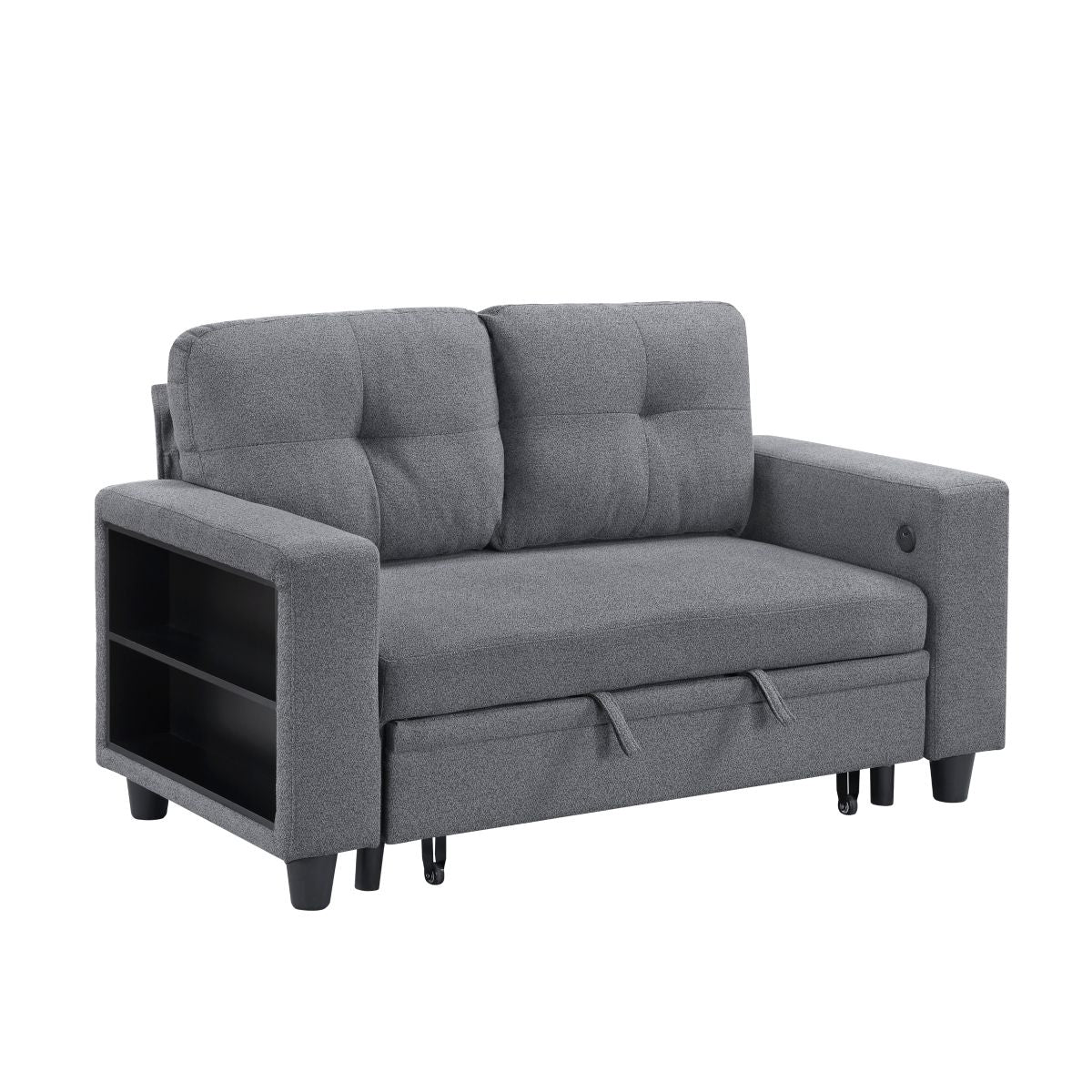 Robinson - Loveseat With Pull-Out Bed, Shelves And Charging Ports
