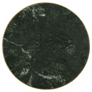 Eliska Round Green Marble Top Accent Side Table Antique Gold