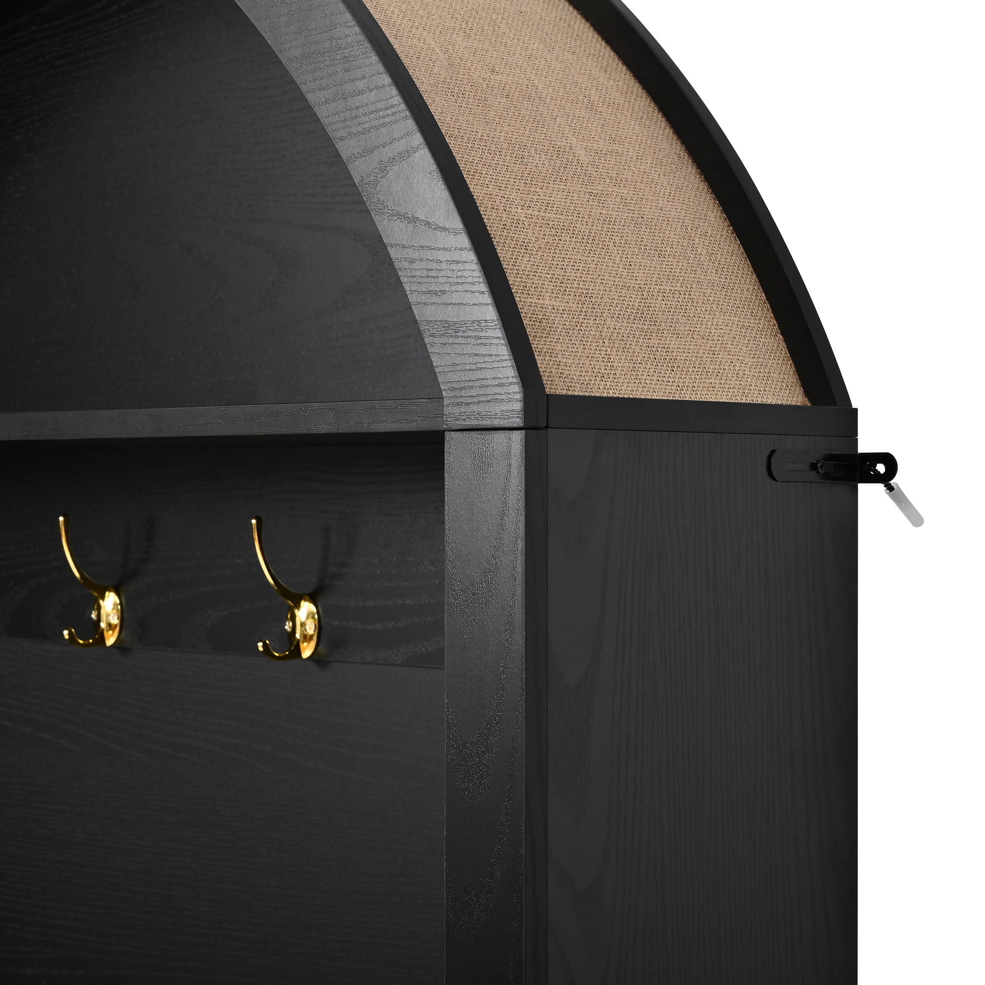 Arched Top Hall Tree With 5 Hooks