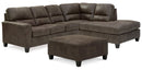 Navi 2-Piece Sectional with Ottoman