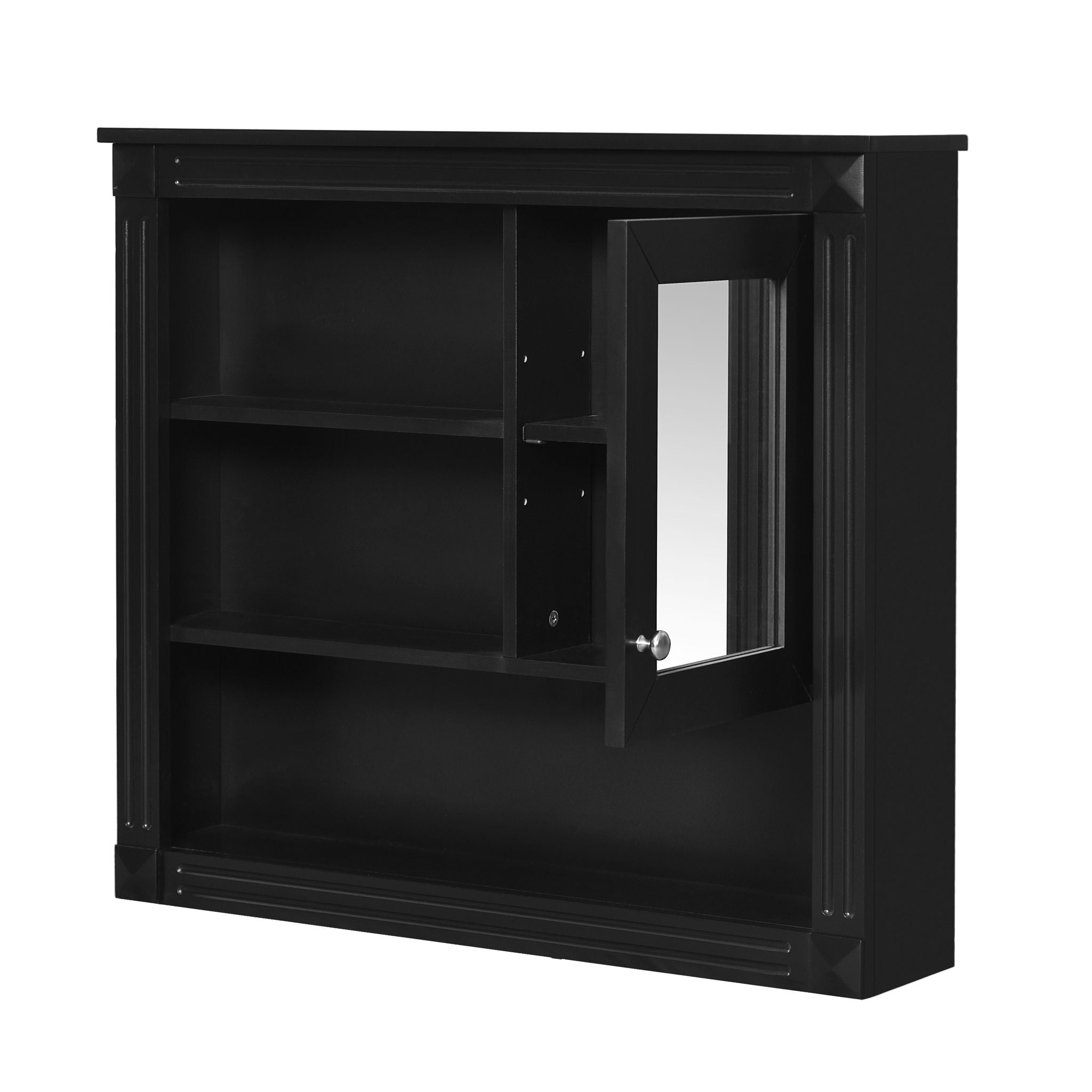 Wall-Mounted Bathroom Cabinet With Mirror And Adjustable Shelves