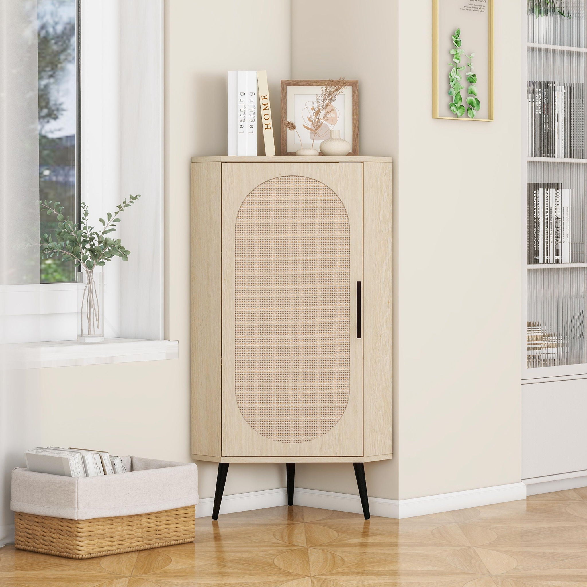 Freestanding Corner Corner Cabinet For Living Room