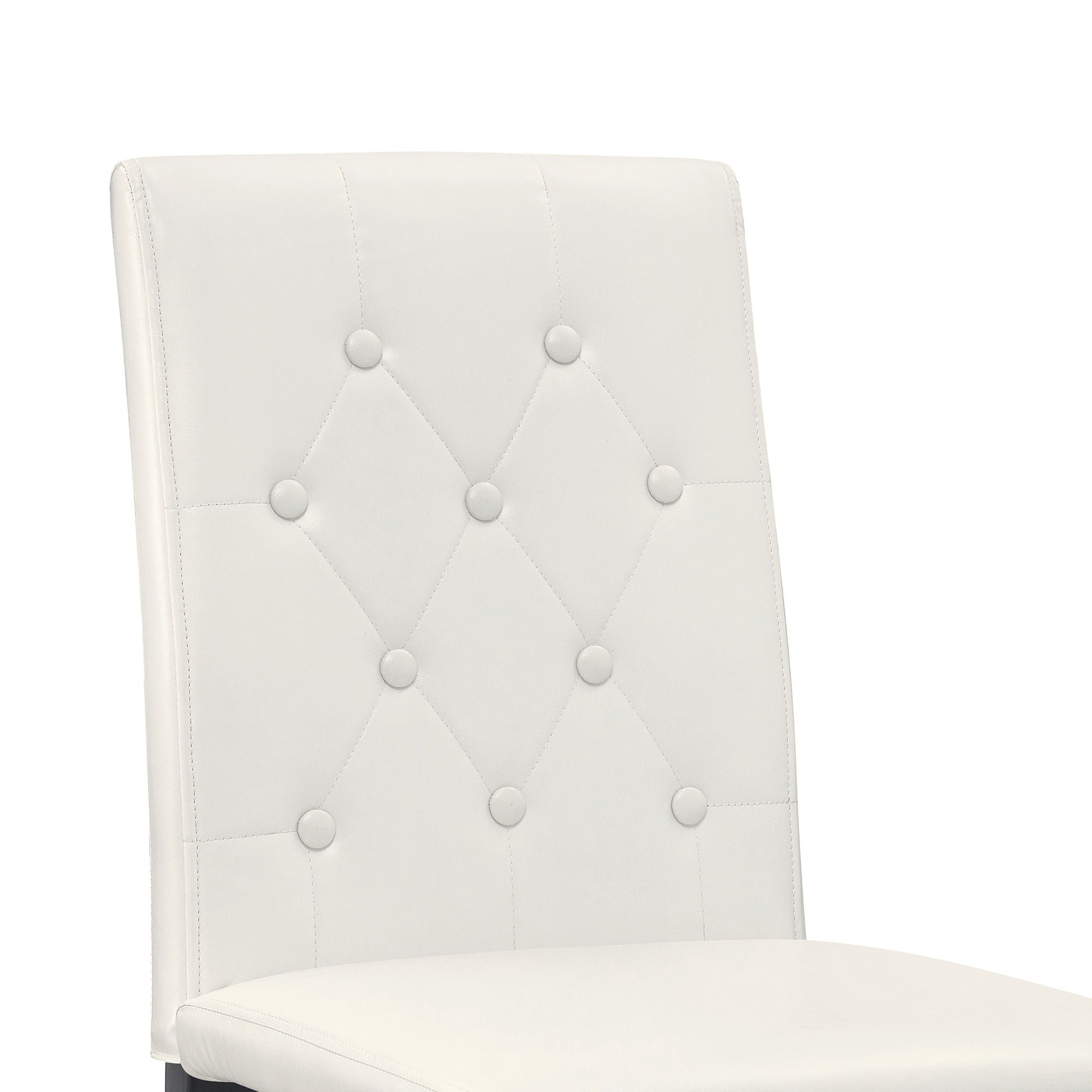 Dining Chairs With Ergonomic Buckle Backrest For Family Dining Rooms