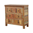 Harper 3-door Solid Reclaimed Wood Accent Cabinet Brown