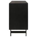 Aminah 3-door Wood Accent Cabinet Natural and Black