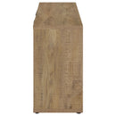 Pepita 2-door Engineered Wood Accent Cabinet Mango Brown