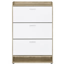 Denia 3-tier Engineered Wood Shoe Cabinet Grey
