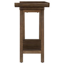Ornelas 46-inch Console Table with Slatted Shelf Mango Brown