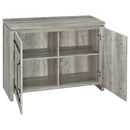Alejo 2-door Engineered Wood Tall Cabinet Grey Driftwood