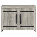 Alejo 2-door Engineered Wood Tall Cabinet Grey Driftwood
