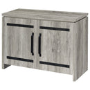 Alejo 2-door Engineered Wood Tall Cabinet Grey Driftwood