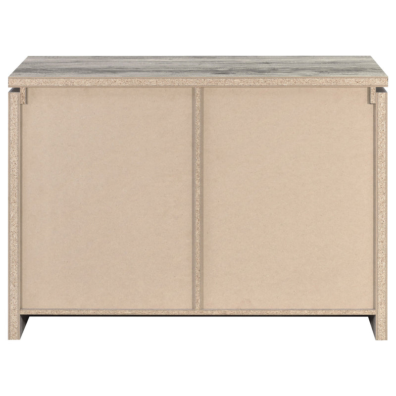 Alejo 2-door Engineered Wood Tall Cabinet Grey Driftwood