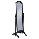 Cabot Wood Adjustable  Length Cheval Mirror Black