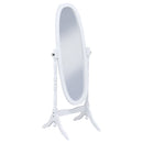 Foyet Wood Adjustable  Length Cheval Mirror Black