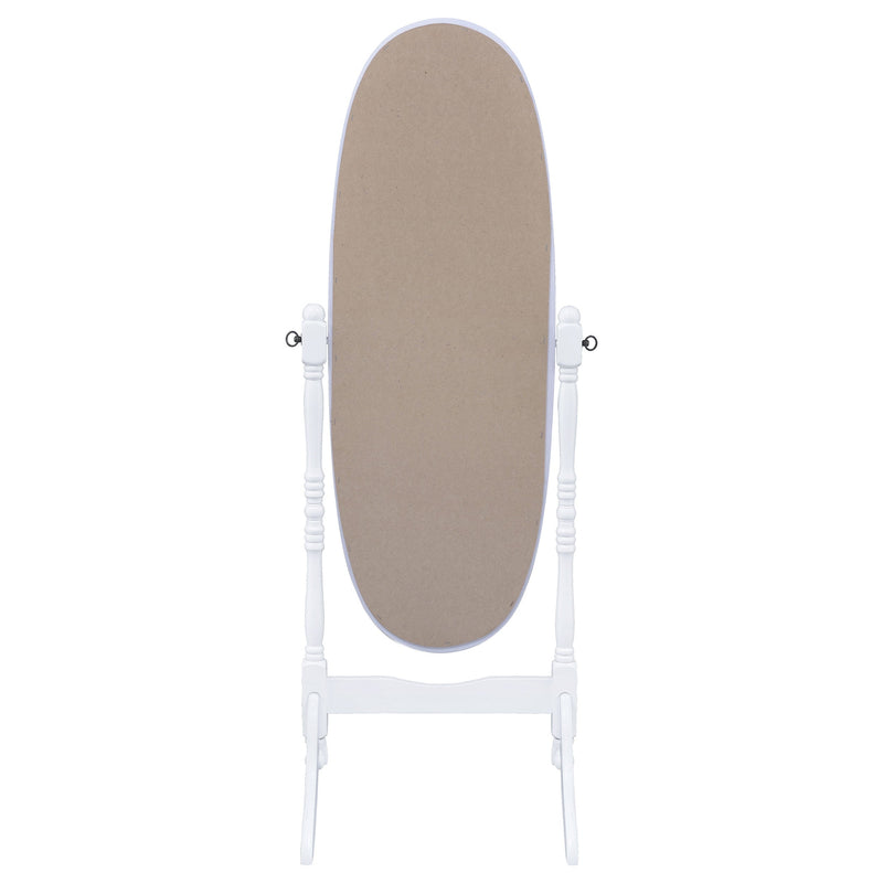 Foyet Wood Adjustable  Length Cheval Mirror Black