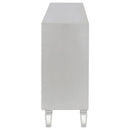 Leticia 3-drawer Mirrored Storage Accent Cabinet Silver