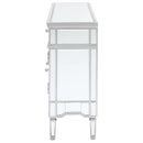 Duchess 5-drawer Mirrored Storage Accent Cabinet Silver