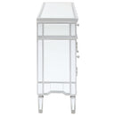 Duchess 5-drawer Mirrored Storage Accent Cabinet Silver