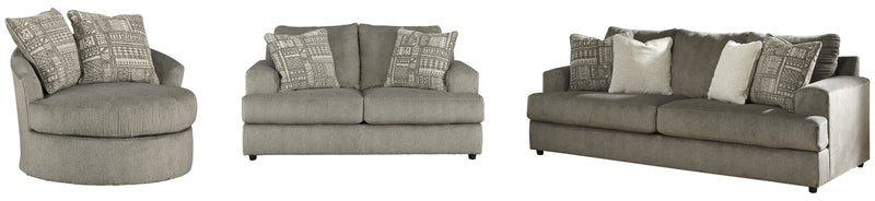 Soletren Sofa, Loveseat, Chair and Ottoman