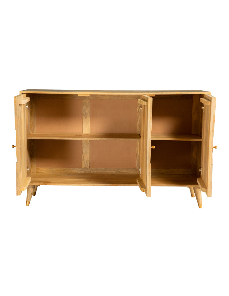 Alyssum 2-door Mango Wood Accent Cabinet Natural
