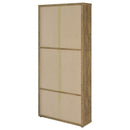 Hawthorne 4-shelf Glass Door Tall Cabinet with Drawers