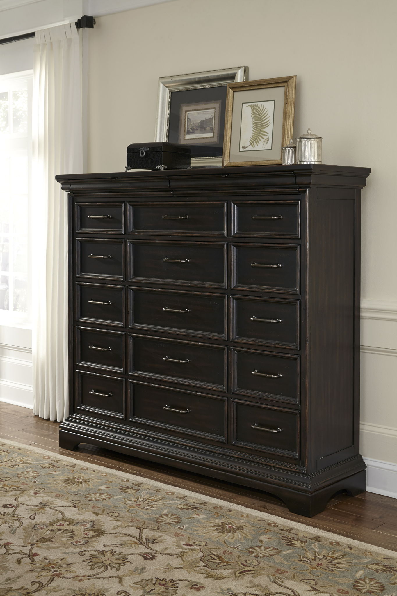 Caldwell - 17 Drawer Master Chest - Brown