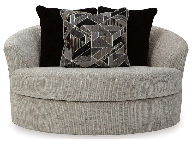 Megginson Oversized Round Swivel Chair