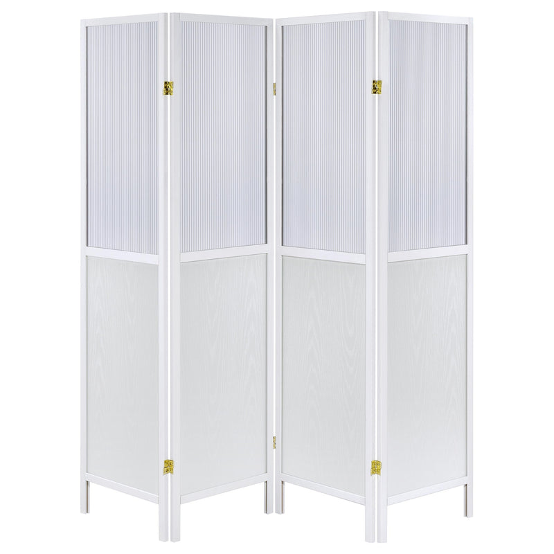 Mattison 4-Panel Room Divider Folding Shoji Screen Natural