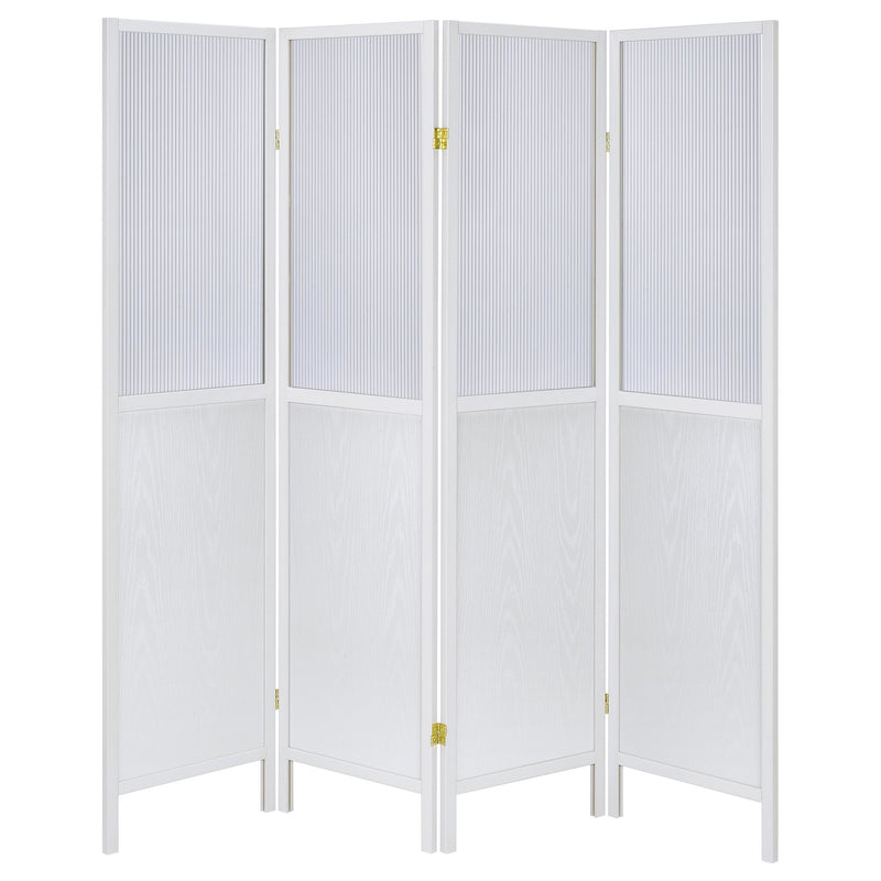 Mattison 4-Panel Room Divider Folding Shoji Screen Natural