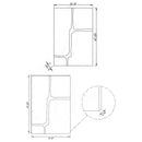 Kimberly 32 x 47 Inch Kintsugi Style Wall Mirror Gold