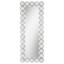 Aghes 24 x 62 Inch Wall Mirror with Lighting Silver